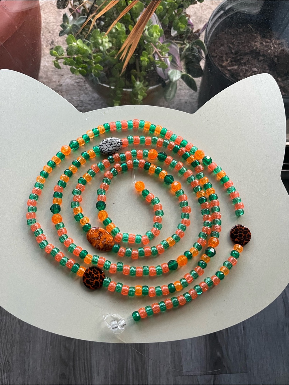 hand crafted beaded sun catcher